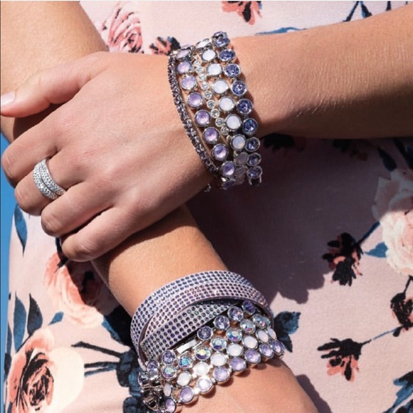 Swarovski | Jewelry | Ice Bracelet Purple Swarovski Touchstone Crystal ...